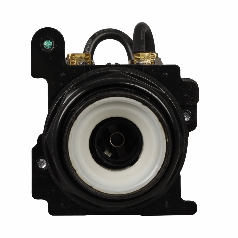 Eaton E34 pushbutton, Green, Corrosion Resistant Assembled Indicating Light, PresTest, LED, Full voltage, NEMA 3, 3R, 4, 4X, 12, 13, 120 Vac, Bayonet base, Amber, Plastic, 120 V
