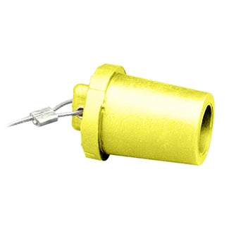 Male, Protective Cap, For 17 Series, Industrial Grade, Cam-Type Connector, Yellow