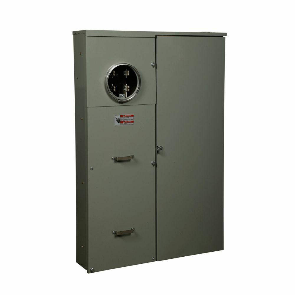 Eaton house panel, 400A, Aluminum, No bypass, NEMA 3R, Underground, 22 kAIC, Lug landings for compression, lugs not included, CSR2200, Surface mounting, C:40, S:1, SP:40, BRH/BWH, Ring, Type BR breakers, 120/240V, 4306, Single-phase