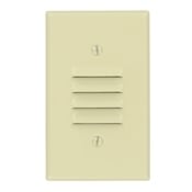 1-Gang Louvre Device Louvre Wallplate, Painted Metal, Strap Mount, Ivory