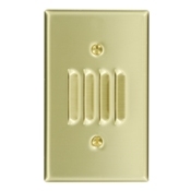 1-Gang Louvre Horizontal Box Mounting Device Louvre Wallplate, Standard Size, Box Mount, Stainless Steel