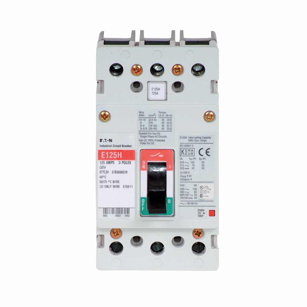 EG 3P 50A 70KA@415 65KA@480V FIX THR/MAG