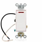 20-Amp 120-Volt Decora Plus Rocker Pilot Light Illuminated ON Req. Neutral, 3-Way AC Quiet Switch, White