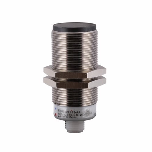 Premium+ Inductive Proximity Sensor, E57, Straight, 30 mm, Shielded, 360 viewable LED, Dual key micro, 250 mA at 250V, 3 pin, <3% sensing range, 2-wire AC, NO, 20-132V