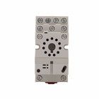 D3 Series Socket, Used with D3PR3, D3PF3, and D3PR5 Relays, Module size A, 600V nominal voltage, 5A nominal current, DIN rail/panel mount, Screw clamping wire connection, QTY: 1, IP20 enclosure
