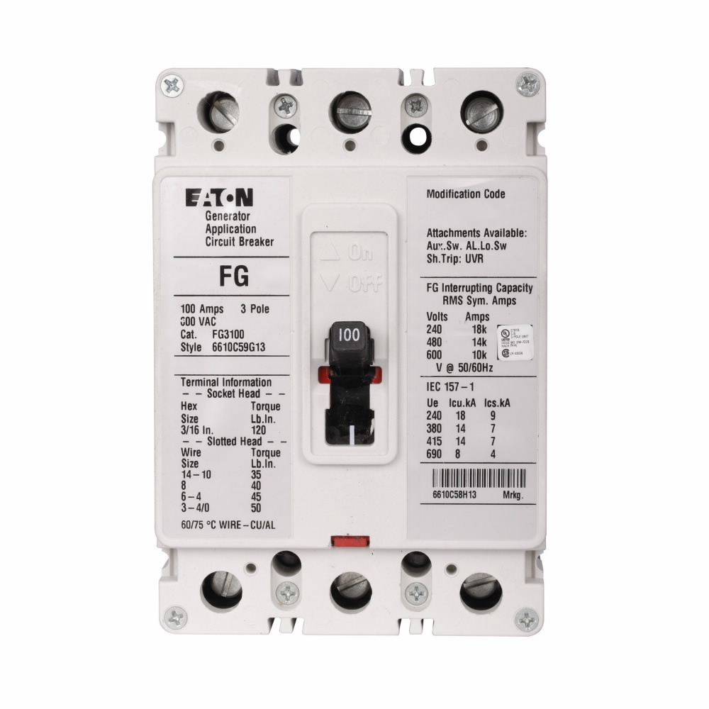 FG 3P 125A 1A1B A/S RH 12-24VA/DC LH