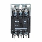 Eaton definite purpose contactor, Quick, 30A,110-120 Vac, 50/60 Hz, Open with metal mounting plate, 15-50A, two- and three-pole, 30A, Contactor, Three-pole, 40A, Screw/pressure plate and quick connect terminals (side-by-side), Non-reversing