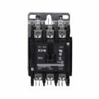 Eaton definite purpose contactor, Mounting plate, Quick, Quick connect (side-by-side), 110/120 Vac, 50/60 Hz, 15-50A, two- and three-pole, Contactor, Three-pole, Global listed, D1, Box lugs (posidrive setscrew), Non-reversing