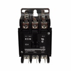 Eaton definite purpose contactor, Quick, 50A, 550-600 Vac, 50/60 Hz, 1NC, Open with metal mounting plate, 15-50A, two- and three-pole, 50A, Contactor, Three-pole, 65A, Box lugs(posidrive setscrew) and quick connect terminals , Non-reversing