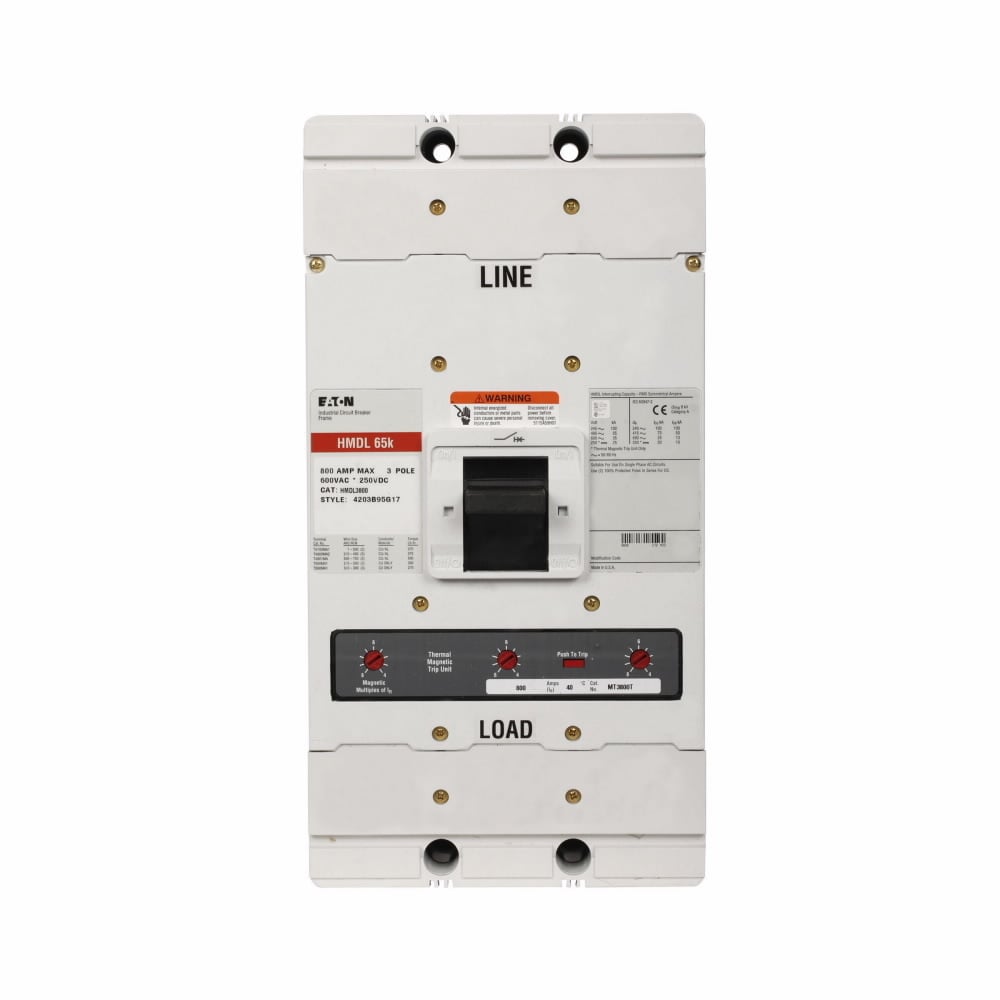 TYPE HMDL 3P 600AMP CIRCUIT