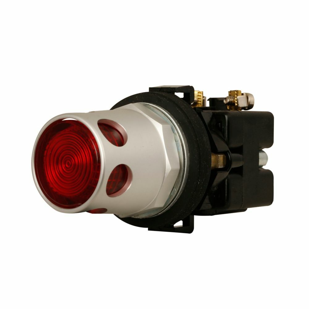Guarded illuminated pushbutton