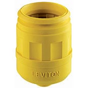 Boot for Straight, Locking Plug, 15-Amp and 20-Amp, 3, 4 Weather Resistant, Yellow