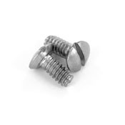 5/16-Inch Long 6-32 Thread, Oval Head Milled Slot Replacement Wallplate Screws, Stainless Steel