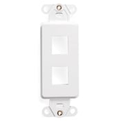 QuickPort Decora Insert, 2-Port, White