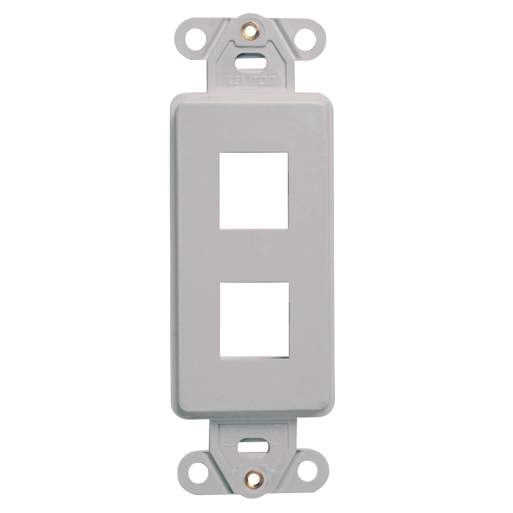 QuickPort Decora Insert, 2-Port, Grey