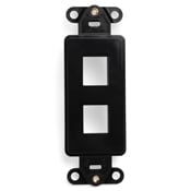 QuickPort Decora Insert, 2-Port, Black