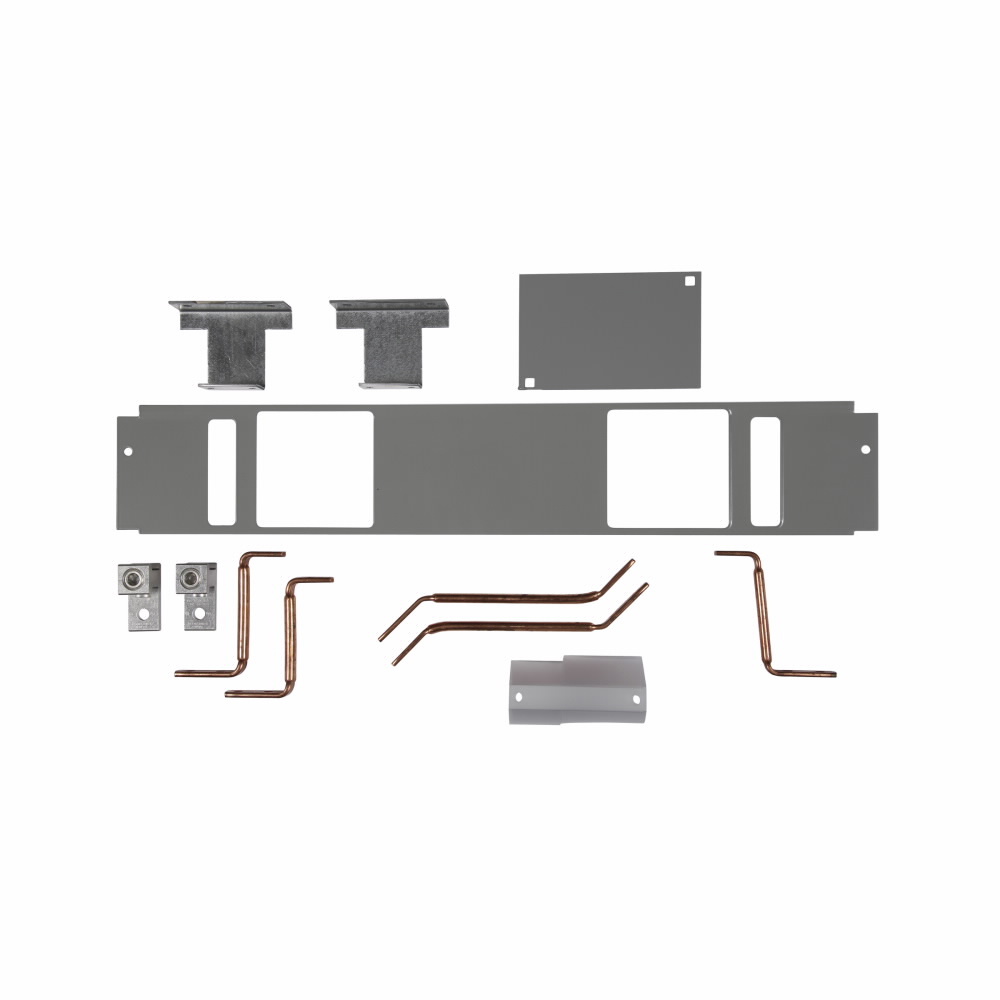 Eaton panelboard connector kit, copper connectors, mounting brackets, covers, hardware and instructions, for twin jd, jdb, hjd, jdc breakers, three-phase, three-pole, 250 A
