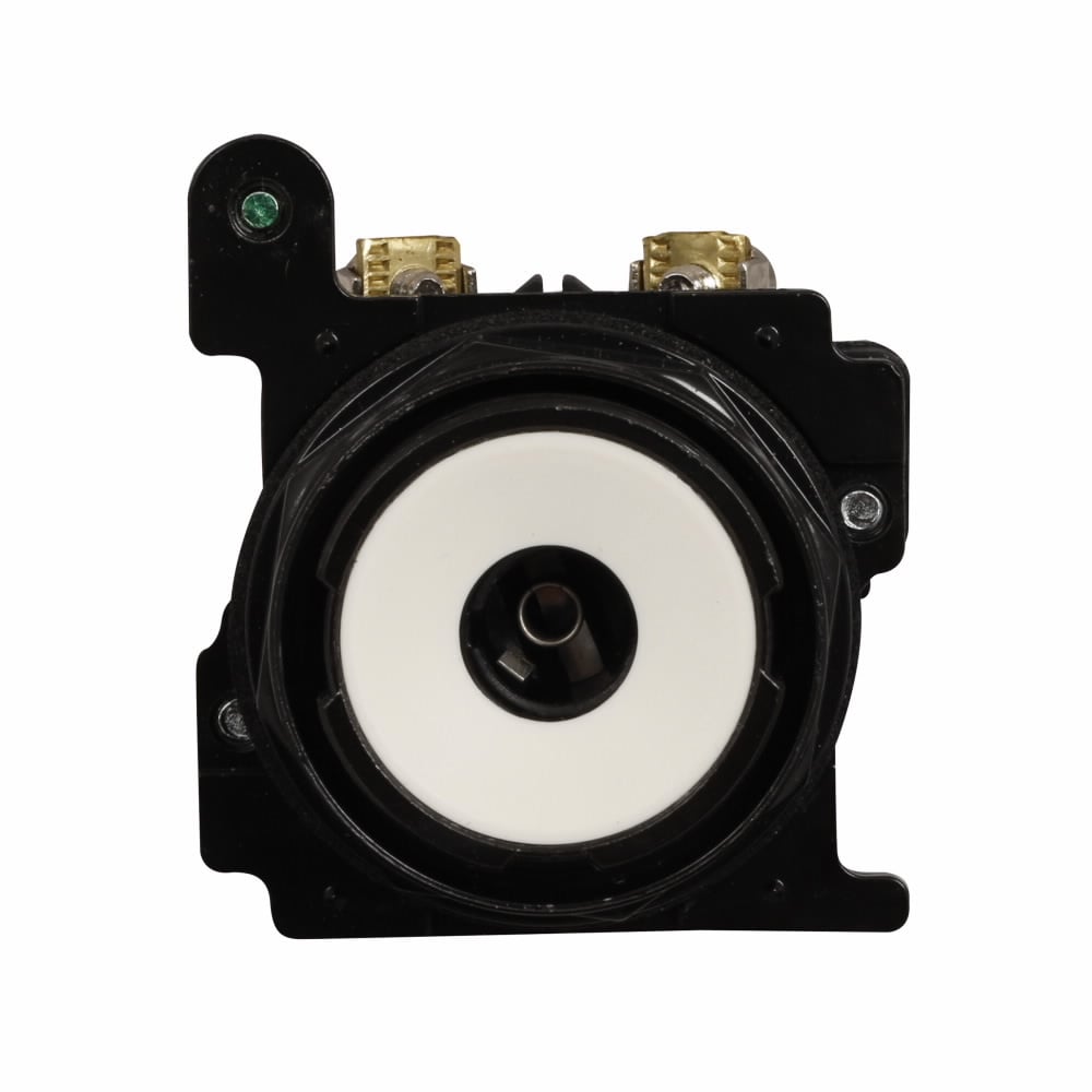 Eaton E34 pushbutton, Green, Corrosion Resistant Assembled Indicating Light, Standard actuator, LED, Full voltage, NEMA 3, 3R, 3S, 4, 4X, 12, 13, 120 Vdc, Bayonet base, Green, Plastic, 120 Vdc