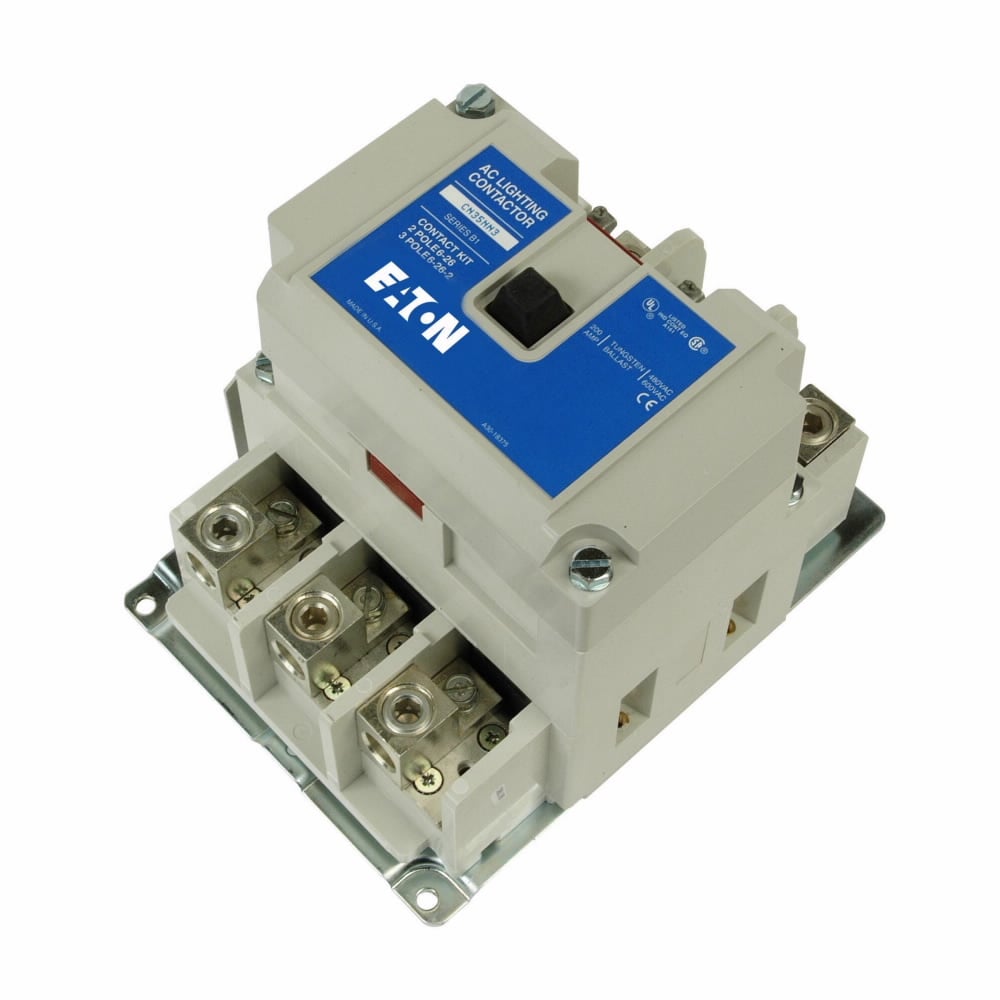 Eaton CN35 electrically held lighting contactor, 200 A, 1 NO, Three-pole, Electrically held, CN35, Lighting contactors
