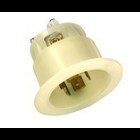 20 Amp, 120/208 Volt- 3PY, Flanged Inlet Locking Receptacle, Industrial Grade, Non-Grounding, White