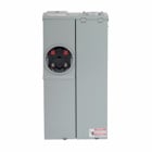 Eaton Meter Breaker EUSERC Type CH , CSR2200N main breaker, Distribution section, 200 A, 120/240V, Ring, 22 kAIC, Surface mounting, Box size A, Aluminum bus, OH/UG feed, Four-jaws, 1 socket, #6-250 kcmil line, #6-250 kcmil ground