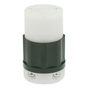 30 Amp, 480 Volt 3-Phase, NEMA L12-30R, 3P, 3W, Locking Connector, Industrial Grade, Non-Grounding - Black-White