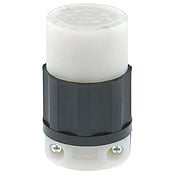 20 Amp, 125/250 Volt, NEMA L14-20R, 3P, 4W, Locking Connector, Industrial Grade, Grounding - Black-White
