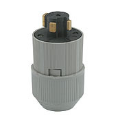 30 Amp, 600 Volt AC/20 Amp, 250 Volt DC 3-Pole 4-Wire Grounding, Locking Plug