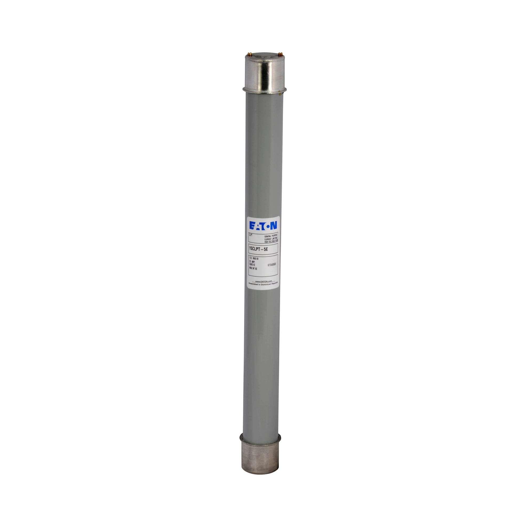 Eaton Bussmann series 5CLPT fuse, 4.8 kV, 10A, 80 kAIC, Indicating, CLPT, Class E, Single barrel (indicating)