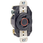 20-Amp, 480-Volt- 3PY, Flush Mounting Locking Receptacle, Industrial Grade, Grounding, V-0-MAX, Black