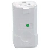 15 Amp, 125 Volt, Connector, Straight Blade, Hospital Grade, Grounding, Python, White