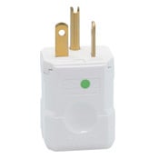 20 Amp, 250 Volt, Straight Blade, Plug, Hospital Grade, Grounding, Python, White