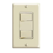 Decora Dual Rocker Combination Switch, Ivory