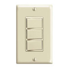 15 Amp, 120 Volt, Decora Brand Style Single-Pole, AC Combination Switch, Commercial Grade, Non-Grounded, Ivory