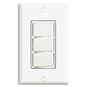 15 Amp, 120 Volt, Decora Brand Style Single-Pole, AC Combination Switch, Commercial Grade, Non-Grounded, White