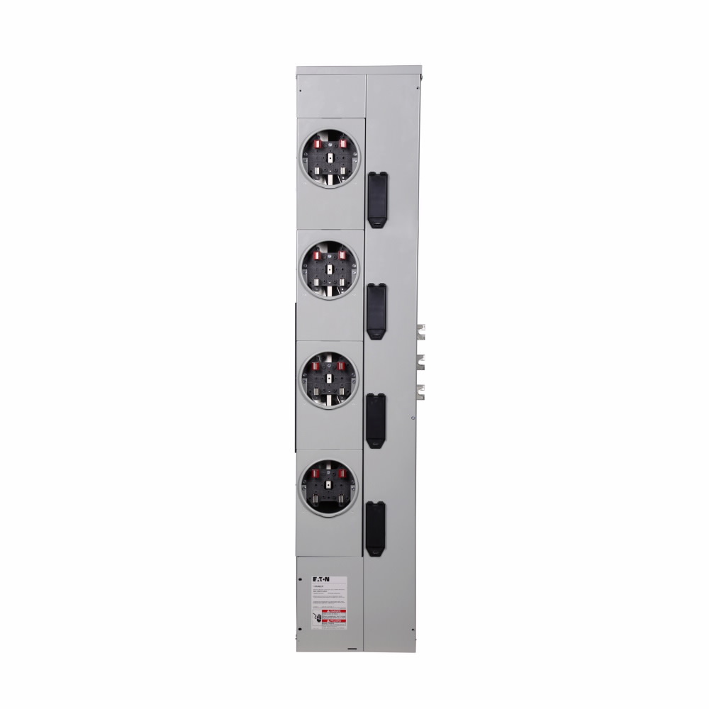 Eaton resi meter stack, Multiple metering, 200A, Copper, Bus: 800A, No bypass, NEMA 3R, Depends on selected main circuit breaker, Four-jaw, 4, Single-phase in/single-phase out, CCV2_X, CCVH2_X, CVS2_XMM, CV2_XMM, CVH2_XMM, Ring, 120/240V