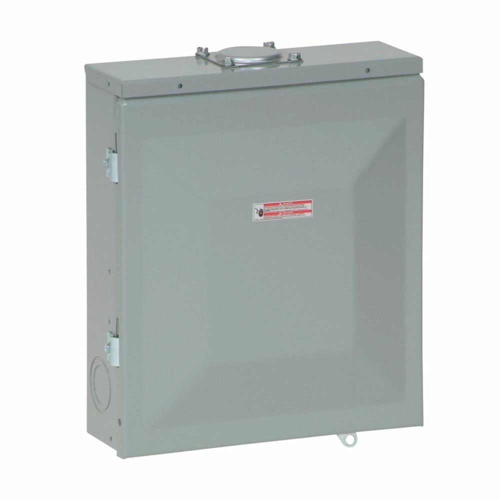 Eaton Eaton BR main lug loadcenter ,Dual grounds, current design,Main lug,125 A,7,Aluminum,Cover included,NEMA 1,Metallic,10 kAIC,BR,Surface,NEMA 1,12 Circuits,Twenty-four pole,6 Spaces,Three-wire