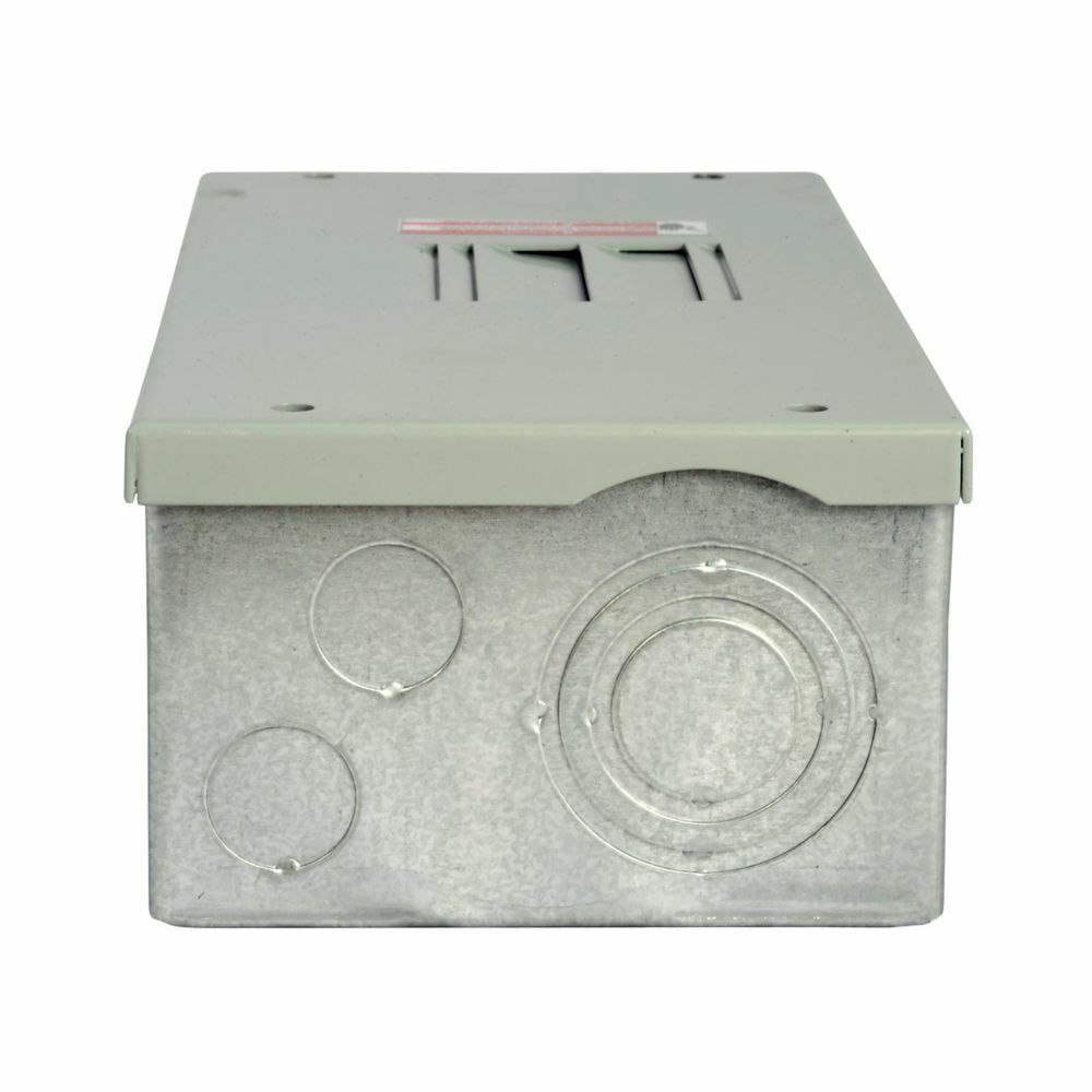 Eaton BR main lug loadcenter,Ground bar, current design,Main lug,70 A,5,Aluminum,Cover not included,NEMA 1,Metallic,10 kAIC,BR,Surface,48 Circuits,Four-pole,24 Spaces,Three-wire,Single-phase,Type BR 1-inch breakers,120/240 V,#8-2 AWG Cu/Al