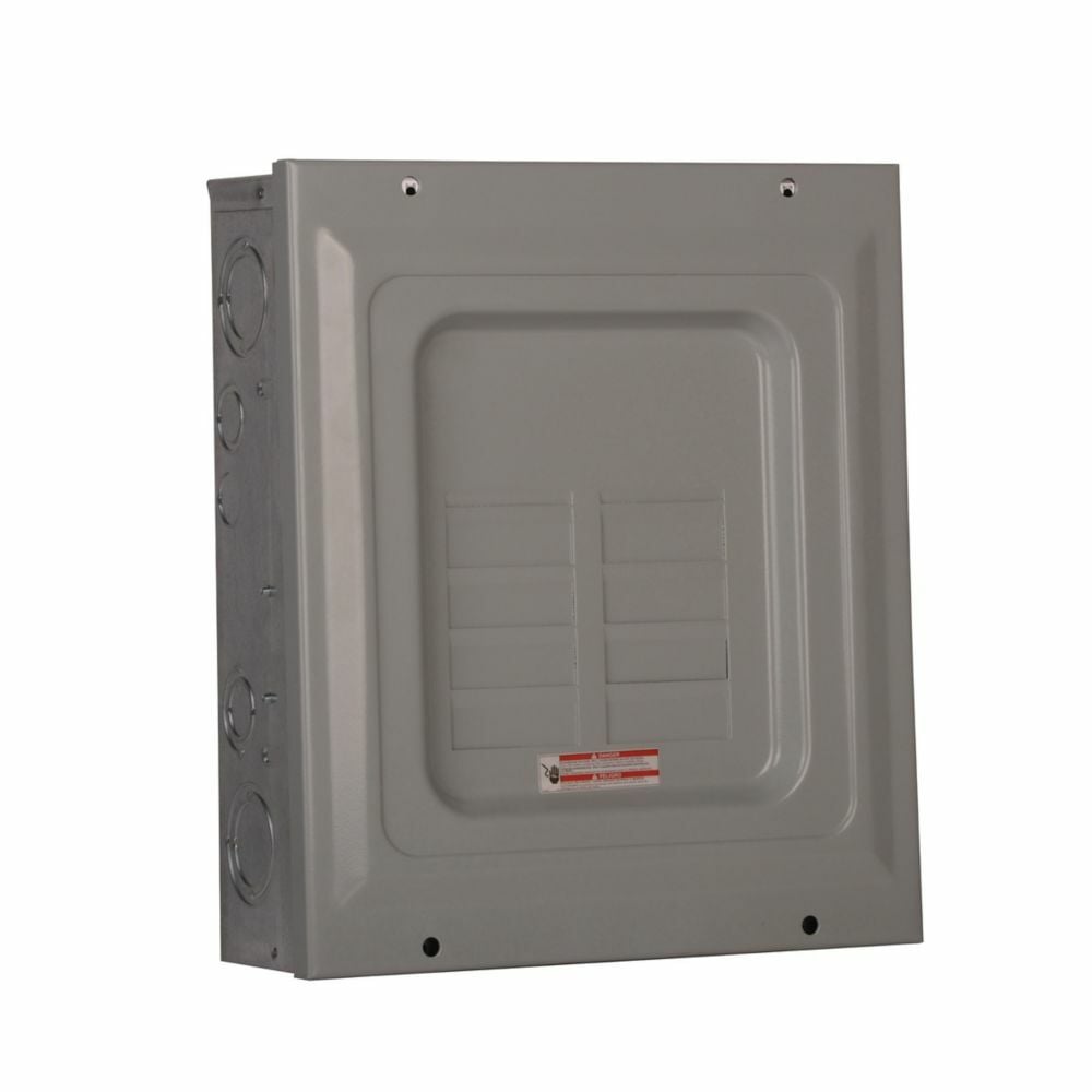 Eaton Eaton BR main lug loadcenter,Ground bar, 125 A,7,Aluminum,Cover not included,NEMA 1,Metallic,10 kAIC,BR,Surface,NEMA 1,16 Circuits,Twenty-four pole,8 Spaces,Three-wire,Single-phase,Type BR 1-inch breakers,120/240V,#14-1 AWG Cu/Al