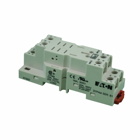 D7 Series Socket, Used with D7PR1, D7PR2, D7PF1, and D7PF2 Relays, Module size B, 300V nominal voltage, 16A nominal current, DIN rail/panel mount, Screw clamping wire connection, IP20 enclosure