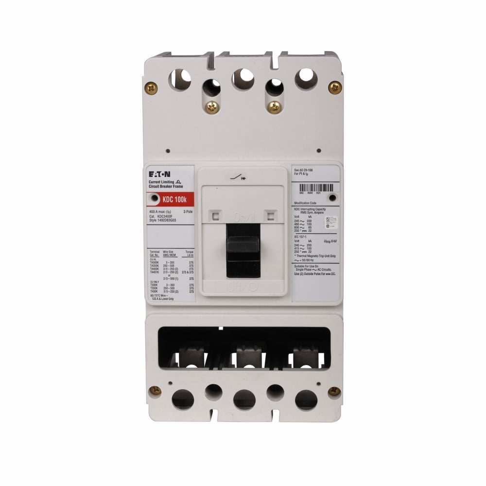 KDC BRK ONLY 3P 400A 600VAC MAX