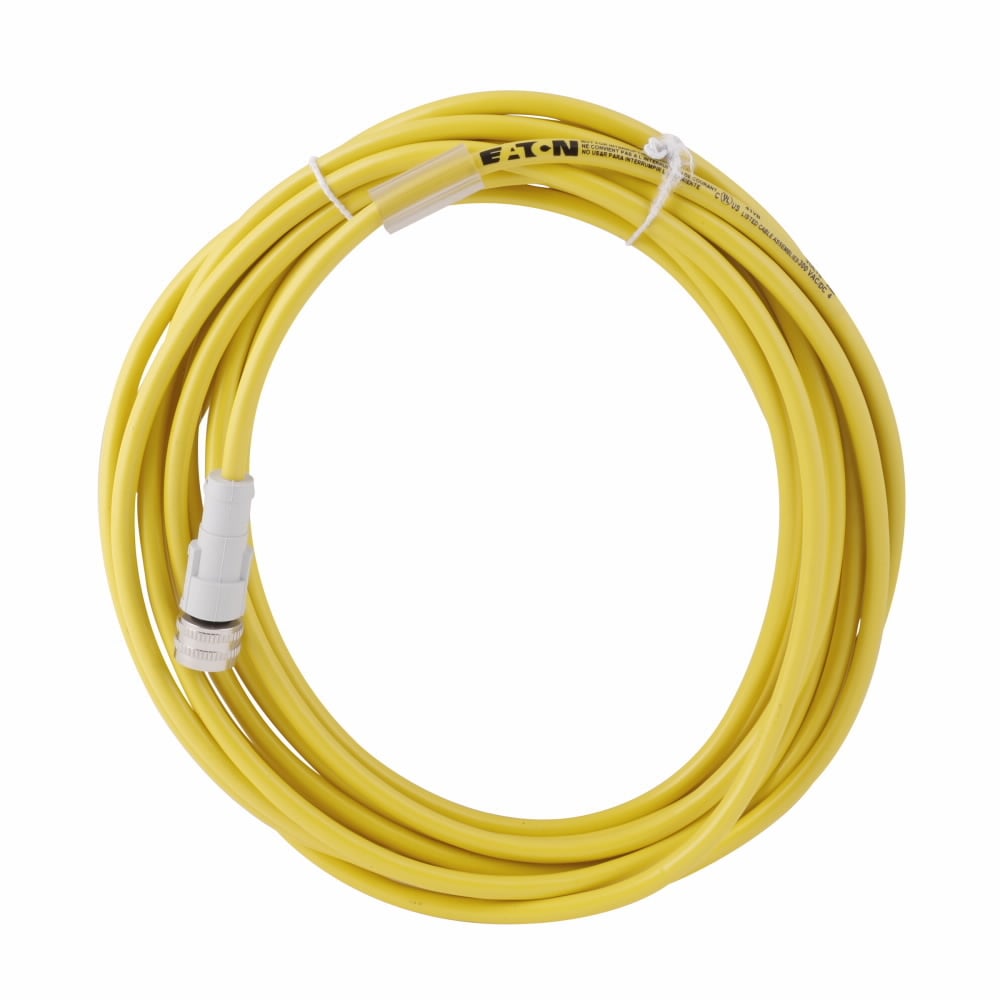 Eaton Global Plus connector cable, Global Plus, Accessory, Sensor connectivity, Micro-style straight female, AC, 3-wre, 22 AWG, 16.4 ft, 3 pin, PVC, 320V