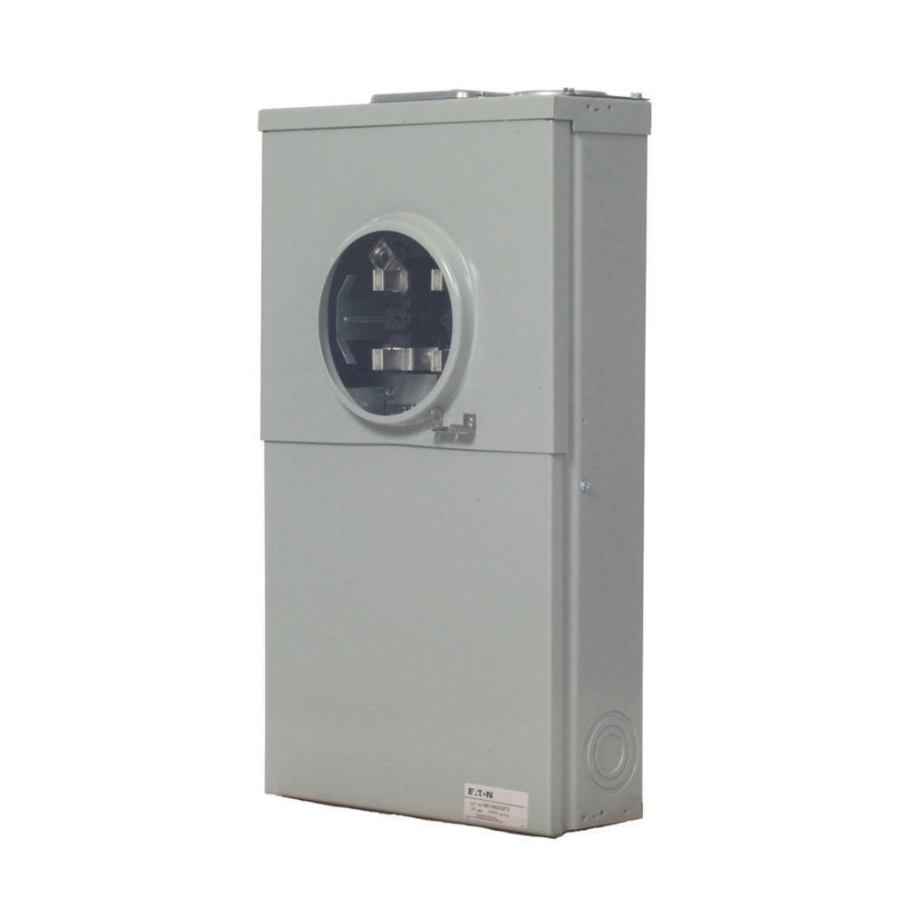 MBT48B200BTS Residential Meter Breaker All-in-ones, 200 Amp, C Aluminum, NEMA 3R, Bottom and Top, #6-350 kcm22 kAIC, #6-350 kcmCSR2200, Surface Mounting, 8 4 Jaw, 1, 4, 1 Phase, Ringless, 120/240V