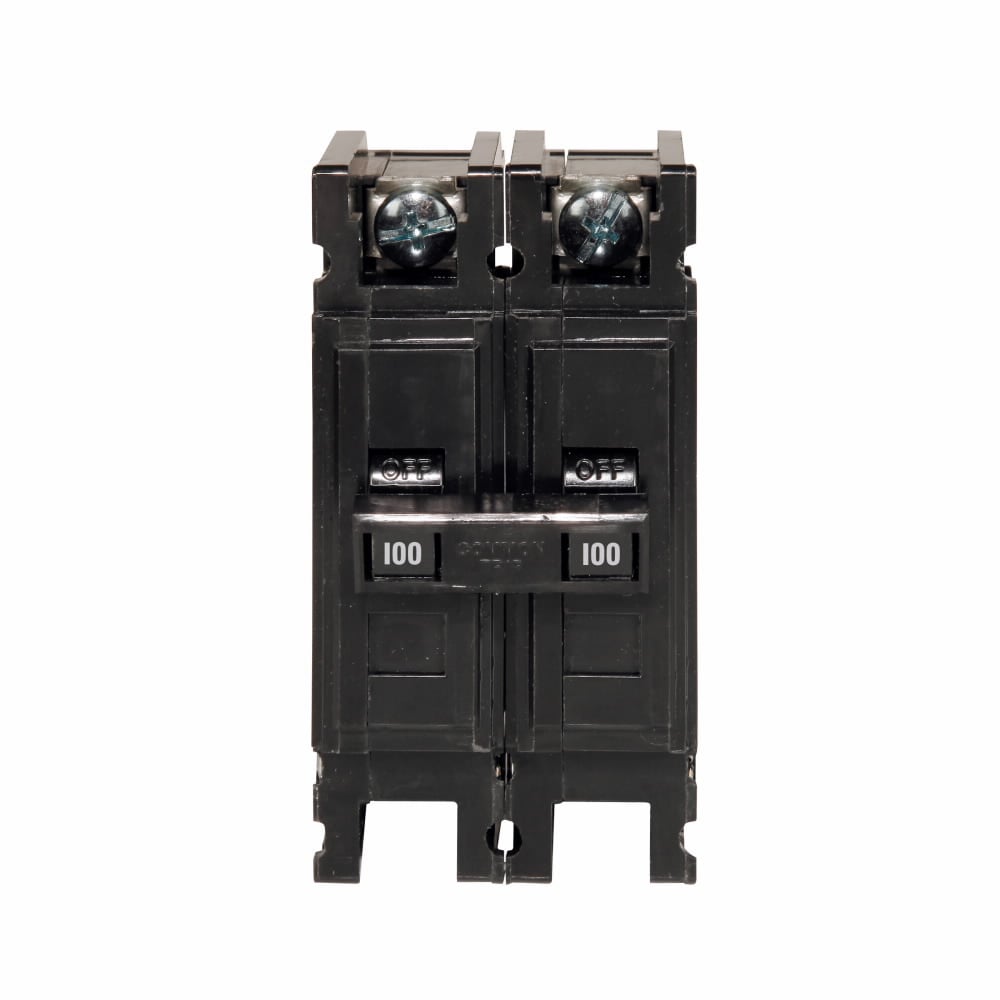 Eaton Quicklag Type QC Industrial Thermal-Magnetic Circuit Breaker,Industrial circuit breaker,100 A,10 kAIC,Two-pole,120/240 V,Thermal-magnetic,Cable-in/cable-out,QC,Non-interchangeable