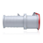 63 Amp, 200/346-240/415 Volt, IEC 309-1 & 309-2, 4P, 5W, International-Rated Pin & Sleeve Connector, Industrial Grade, IP44, Splashproof - Red