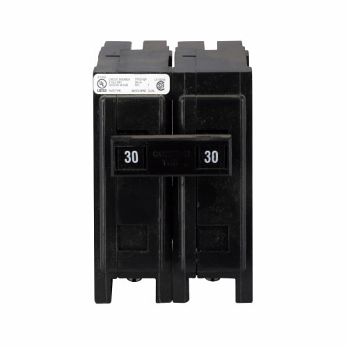 Eaton Quicklag thermal magnetic circuit breaker, TYPE HQP BREAKER, 2P, 30A, 120/240V, 10K AIC