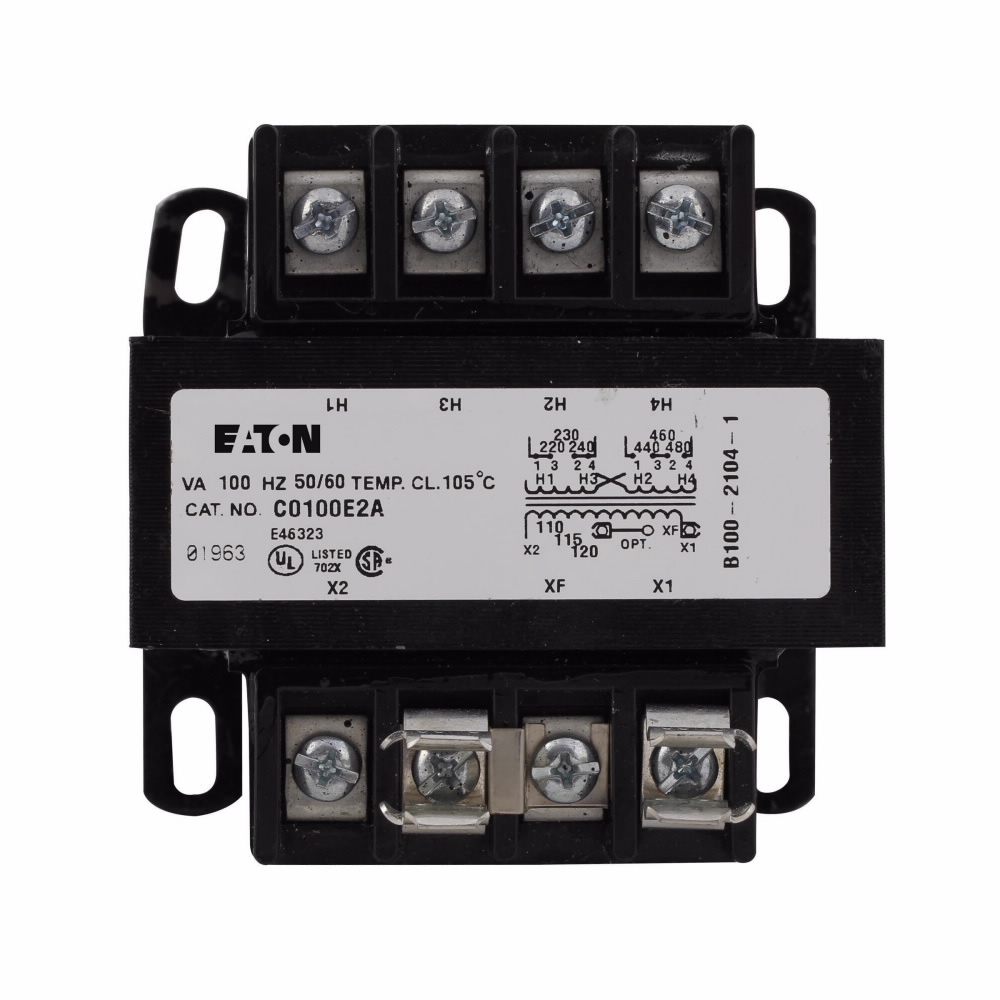 Eaton, type MTE, industrial control transformer, pv: 208/277v, taps: none, sv: 120v, 55?c, 50 va