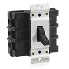 60 Amp, 600 Volt, Toggle Three-Pole AC Motor Starter, Suitable as Motor Disconnect, Industrial Grade, Non-Grounding, Back Wired, Black