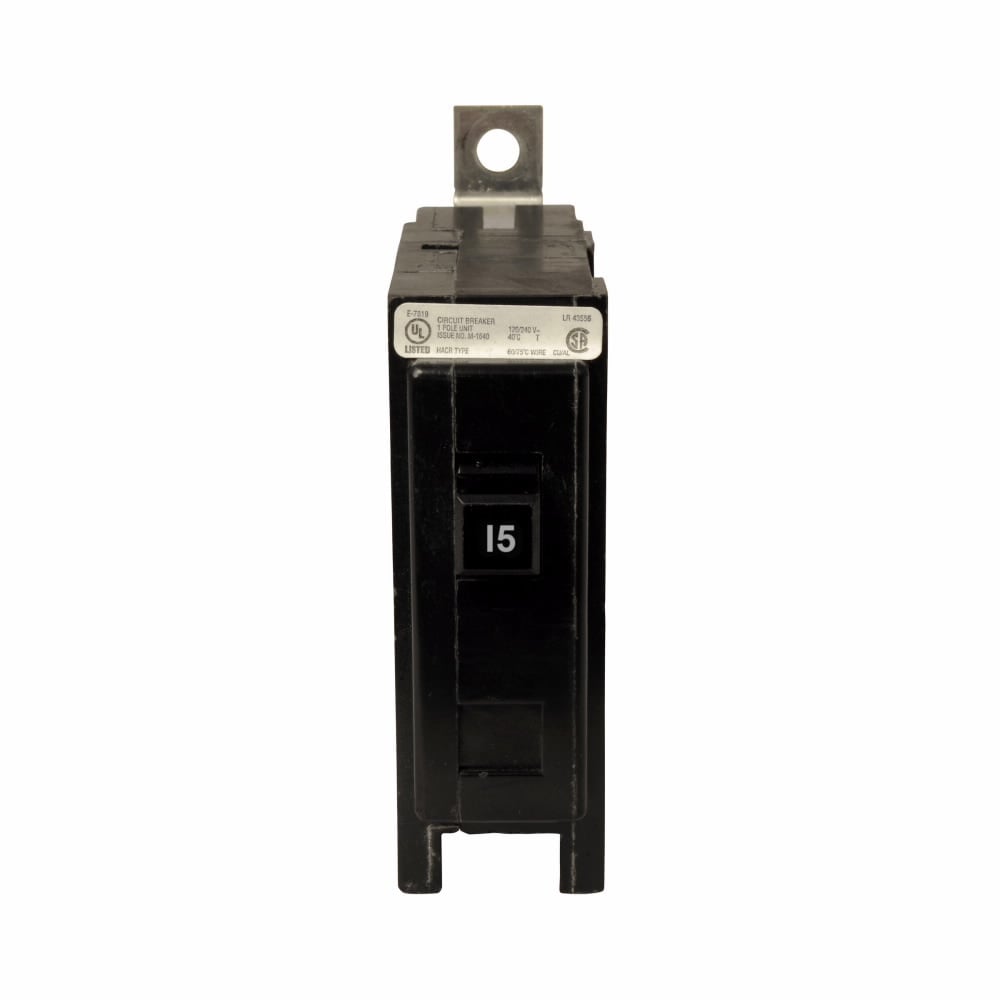 Eaton QB thermal magnetic circuit breaker,Quicklag industrial thermal-magnetic circuit breaker,20 A,22 kAIC,Single-pole,120/240 V,Non-Interchangeable,Q17,QBHW