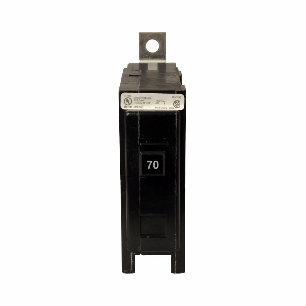 QBHW1070 Miniature Circuit Breaker, 70 Amp, 1 Pole, 120/240V
